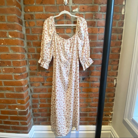 NWT Reformation Karly Floral Colette Midi Dress in Medium - Picture 5 of 15